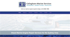 Desktop Screenshot of callaghansmarine.com.au